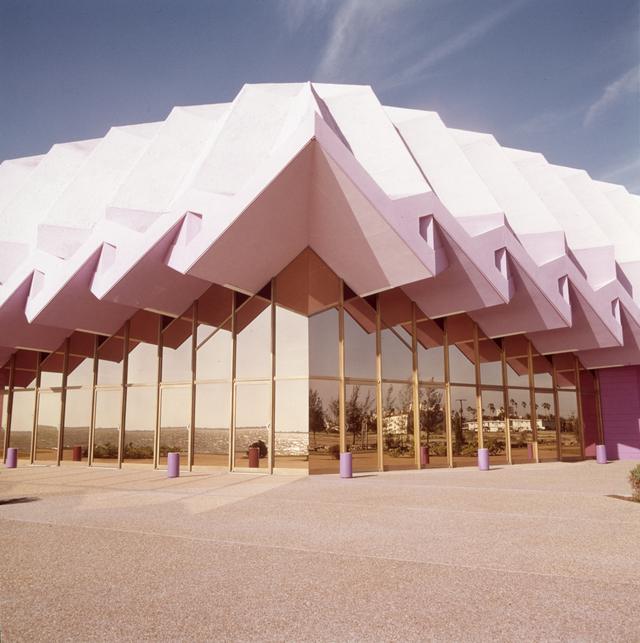 The Van Wezel Performing Arts Hall's scalloped roofline in Sarasota
